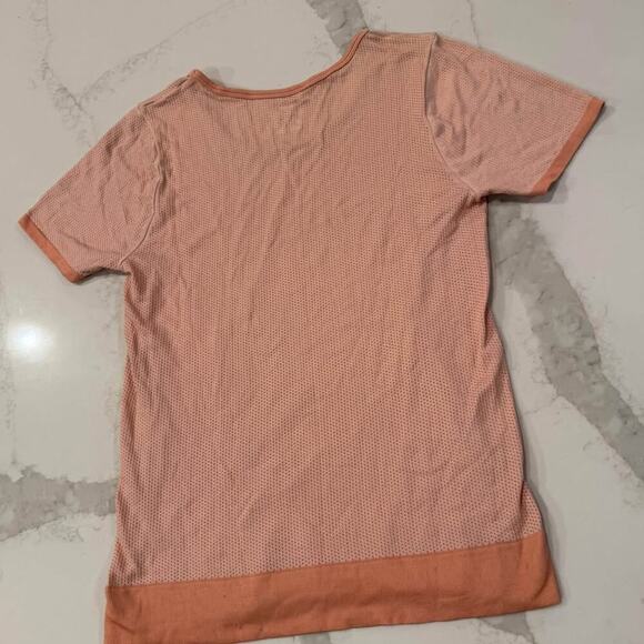 Nike Dri-Fit Infinite Short Sleeve Mesh Running Top Women's Small Peach Orange - Picture 6 of 6